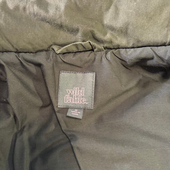 Wild Fable Women's Olive Quilted Bomber Jacket, size Medium - Picture 6 of 7